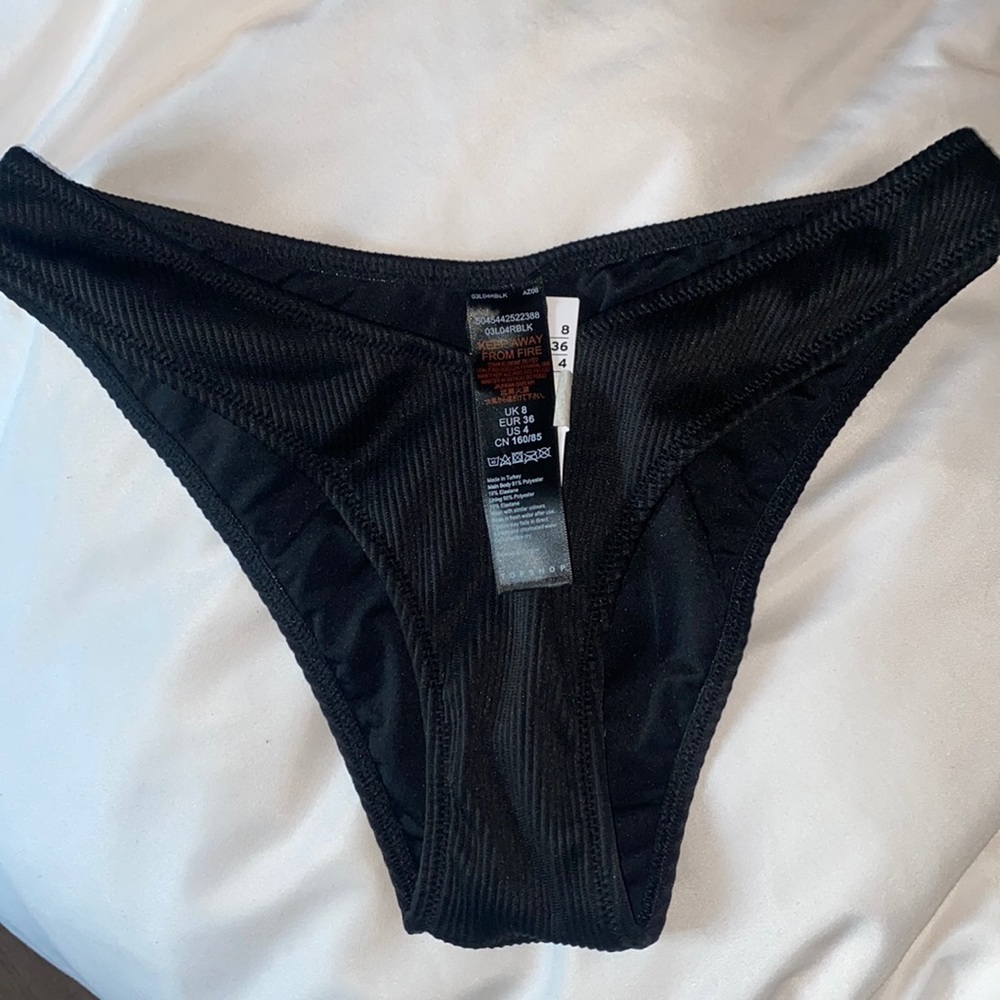 Black bikini bottoms
